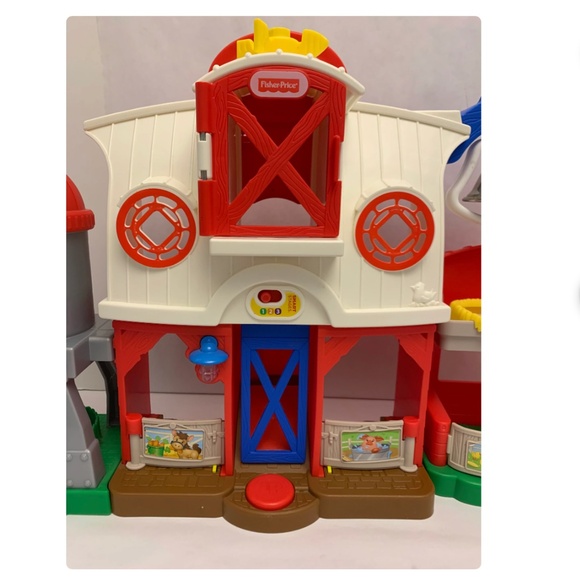 Little People Farm Barn And Silo Sound Works Great Fisher Price Set 2005 - Picture 2 of 7